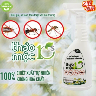 Chai Xịt Diệt Muỗi Kiến Gián Tận Gốc Sinh Học Thảo Mộc 500ml An Toàn Cho Bé và Thú Cưng - Giá 60.000đ