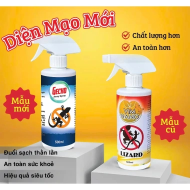 Chai Xịt Đuổi Thằn Lằn GECKO - Xua Đuổi Thằn Lằn, Thạch Sùng, An Toàn Cho Người & Vật Nuôi, Giá 89.000₫