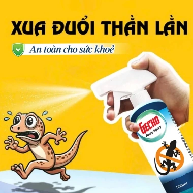 Chai Xịt Đuổi Thằn Lằn GECKO - Xua Đuổi Thằn Lằn, Thạch Sùng, An Toàn Cho Người & Vật Nuôi, Giá 89.000₫