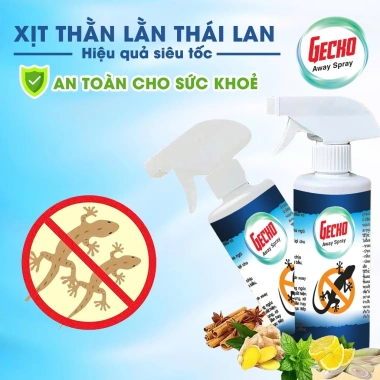 Chai Xịt Đuổi Thằn Lằn GECKO - Xua Đuổi Thằn Lằn, Thạch Sùng, An Toàn Cho Người & Vật Nuôi, Giá 89.000₫