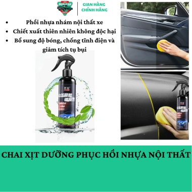 Chai Xịt Dưỡng Nhựa Nhám BONCAR CXN1 - Chống Bám Bụi, Phục Hồi Hiện Trạng Mới