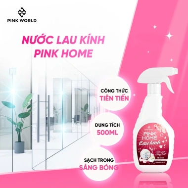 Chai Xịt Kính Đa Năng Pink Home - Tẩy Vệ Sinh Vách Kính, Vòi Rửa, Vòi Sen Chính Hãng, Giá 49.000đ 2