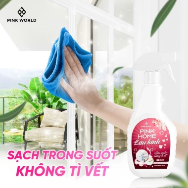 Chai Xịt Kính Đa Năng Pink Home - Tẩy Vệ Sinh Vách Kính, Vòi Rửa, Vòi Sen Chính Hãng, Giá 49.000đ 3