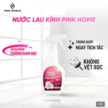 Chai Xịt Kính Đa Năng Pink Home - Tẩy Vệ Sinh Vách Kính, Vòi Rửa, Vòi Sen Chính Hãng, Giá 49.000đ 5
