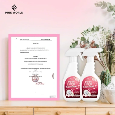 Chai Xịt Kính Đa Năng Pink Home - Tẩy Vệ Sinh Vách Kính, Vòi Rửa, Vòi Sen Chính Hãng, Giá 49.000đ 9