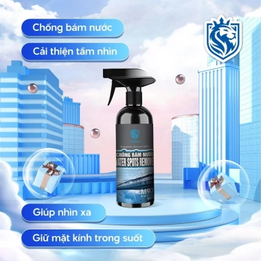 Chai xịt nano 300ml chống bám nước, ngăn đọng mưa, tầm nhìn rõ kính gương xe Omino - 200k 4