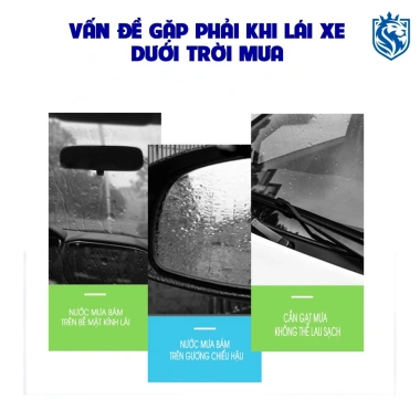 Chai xịt nano 300ml chống bám nước, ngăn đọng mưa, tầm nhìn rõ kính gương xe Omino - 200k 6