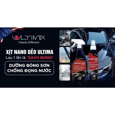 Chai xịt nano dẻo Ultima 650ml - Vệ sinh, phủ bóng, chống bám nước ô tô, Số 1 Mỹ 4 Chai xịt nano dẻo Ultima 650ml - Vệ sinh, phủ bóng, chống bám nước ô tô, Số 1 Mỹ 4