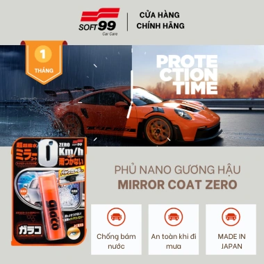 Chai xịt phủ nano Soft99 Glaco Mirror Coat Zero G-65 40ml - Chống bám nước, bảo vệ gương chiếu hậu & camera lùi, giảm giá 370k Chai xịt phủ nano Soft99 Glaco Mirror Coat Zero G-65 40ml - Chống bám nước, bảo vệ gương chiếu hậu & camera lùi, giảm giá 370k