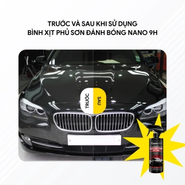Chai xịt phủ sơn Nano 9H 500ml - Đánh bóng xe hơi siêu bền, giá chỉ 85.000₫ 7