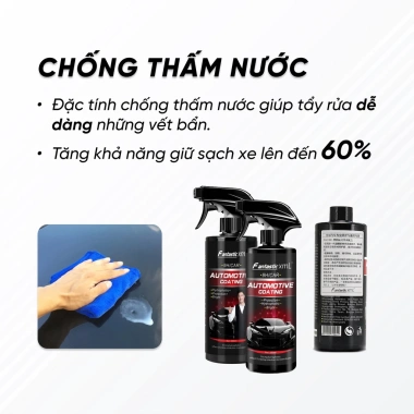 Chai xịt phủ sơn Nano 9H 500ml - Đánh bóng xe hơi siêu bền, giá chỉ 85.000₫ 8