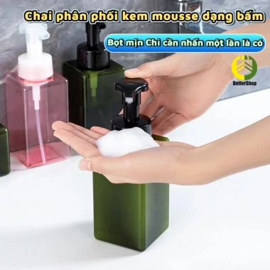 Chai xịt tạo bọt đa năng cho dầu gội, sữa rửa mặt, sữa tắm - Giá ưu đãi 28.500 VND