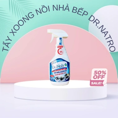 Chai xịt Tẩy đa năng Dr Natro 500ml - Xoong nồi & nhà tắm, vết ố vàng, cặn canxi, 55.000đ