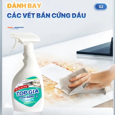 Chai xịt tẩy đa năng TOPGIA 500ml - Khử mùi, kháng khuẩn, sạch vết bẩn, chỉ 69k 5 Chai xịt tẩy đa năng TOPGIA 500ml - Khử mùi, kháng khuẩn, sạch vết bẩn, chỉ 69k 5