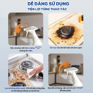 Chai xịt tẩy đa năng TOPGIA 500ml - Khử mùi, kháng khuẩn, sạch vết bẩn, chỉ 69k 6 Chai xịt tẩy đa năng TOPGIA 500ml - Khử mùi, kháng khuẩn, sạch vết bẩn, chỉ 69k 6