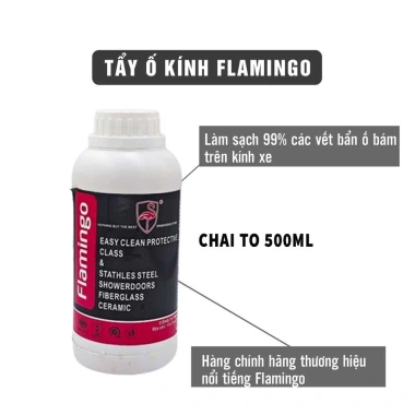 Chai Xịt Tẩy Ố Kính Xe FLAMINGO F188 250ml – Loại Cặn Canxi, Ố Mốc, Kính Mờ Đục 3
