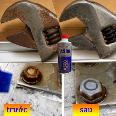Chai Xịt Tẩy Rửa Rỉ Sét 500ml - 58k, Làm Sạch Kim Loại, Inox, Vòi Nước, Bồn Rửa
