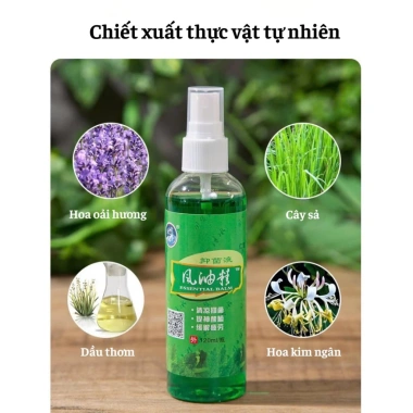 Chai Xịt Tinh Dầu Gió Thảo Dược Giảm Mệt Mỏi, Cảm Lạnh, Say Tàu Xe – Dạng Xịt Tiện Lợi, Giá 12.000₫