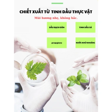 Chai Xịt Tinh Dầu Thực Vật 100ml - Đuổi Muỗi, Côn Trùng An Toàn Cho Mẹ và Bé