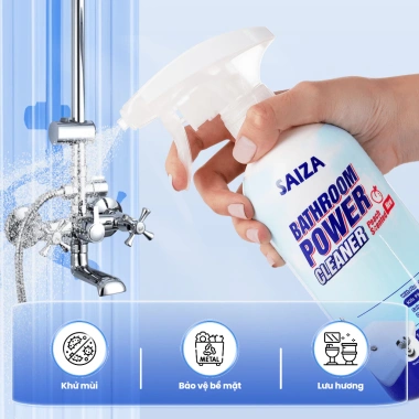 Chai Xịt Vệ Sinh Nhà Tắm Saiza Hương Đào 500ml An Toàn Lành Tính, Kháng Khuẩn, Sạch Bề Mặt - Giá 85.000₫