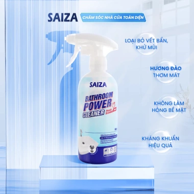 Chai Xịt Vệ Sinh Nhà Tắm Saiza Hương Đào 500ml An Toàn Lành Tính, Kháng Khuẩn, Sạch Bề Mặt - Giá 85.000₫ 6