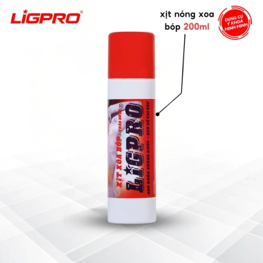 Chai Xịt Xoa Bóp LIGPRO 200ml Thảo Dược - Dầu Xoa Xương Khớp Giảm Đau Cổ Vai Gáy - 153.700đ