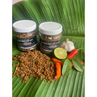 Chẳm Chéo Giã Tay 12 Vị NÀNG BAN FOOD - Lọ 300g Điện Biên, Gia Vị Chấm Cay, Giá 40.000 VND