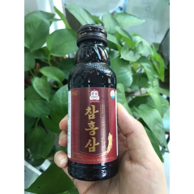 Cham hồng sâm 10 chai 100ml - Tăng sức bền, giảm mệt mỏi, giảm giá 350k