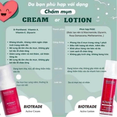 Chấm mụn Biotrade Acnaut Active Cream Mini - Giảm mụn nhanh, giá chỉ 176k