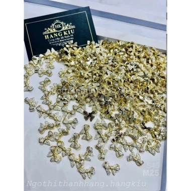 CHÂM R NƠ ĐÁ HÌNH BẠC VÀNG S45 HANGKIU - Giá ưu đãi 27.000đ, sang trọng, bền bỉ