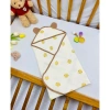 Chăn 4 lớp muslin cho bé sơ sinh Uni Baby, mũ trùm đầu và khăn quấn - 150k 4