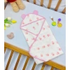 Chăn 4 lớp muslin cho bé sơ sinh Uni Baby, mũ trùm đầu và khăn quấn - 150k 10