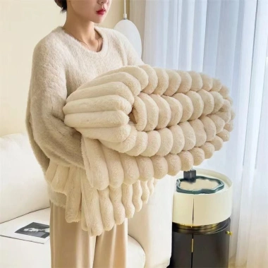 Chăn Ấm URKIBESOTA Spandex Hai Mặt Màu Trơn Ấm Áp Văn Phòng Nhà - 107.460 VND 6