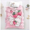 Chăn bé đi học 1m x 1m4 - Chăn tuyết nhung ngộ nghĩnh, mềm mịn, an toàn, Giá 65.000đ 5