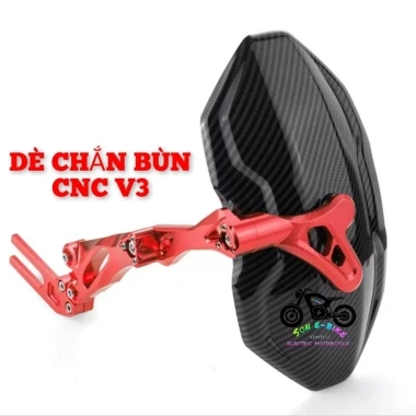 Chặn Bùn Đè Cacbon Nhôm CNC V3 - Tấm Nhựa Vân Carbon Cho Xe Máy Xe Điện 199.200