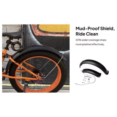 Chắn bùn xe đạp Leipupa bảo vệ trước sau, lắp đặt nhanh giảm bùn - Giá 315.700₫ 6