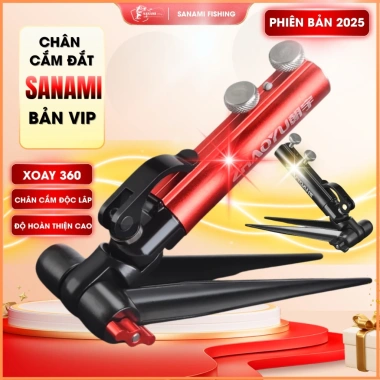 Chân Cắm Đất Bản Nâng Cấp Vip Weiguan PK41 – Xoay 360°, Chống Cần Câu Đài, 150.000₫