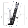 Chân chống tăng chỉnh nhôm nguyên khối full CNC - Giá 89.000đ, chịu tải cao, bền bỉ 2