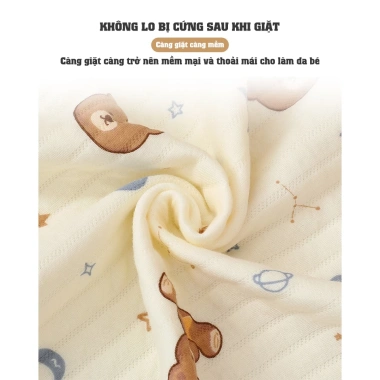Chăn đắp bé BeeOn cotton 3 lớp mềm mịn thoáng khí 90x85cm, khăn quấn, ủ choàng - 90.000đ 2 Chăn đắp bé BeeOn cotton 3 lớp mềm mịn thoáng khí 90x85cm, khăn quấn, ủ choàng - 90.000đ 2