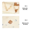 Chăn đắp bé BeeOn cotton 3 lớp mềm mịn thoáng khí 90x85cm, khăn quấn, ủ choàng - 90.000đ 5