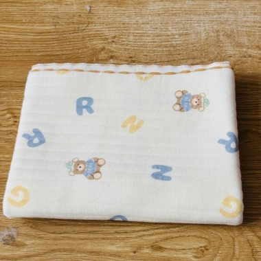 Chăn đắp bé BeeOn cotton 3 lớp mềm mịn thoáng khí 90x85cm, khăn quấn, ủ choàng - 90.000đ