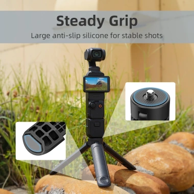 Chân đế ba chân Flymile Mini mở rộng cho GOPRO, Insta360 X5, điện thoại – Vlog Video Grip 1/4, giá chỉ 102.300₫