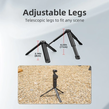 Chân đế ba chân Flymile Mini mở rộng cho GOPRO, Insta360 X5, điện thoại – Vlog Video Grip 1/4, giá chỉ 102.300₫
