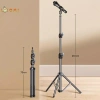 Chân đế ba chân micro Boom 1.7 2.1M, giá đỡ 66cm, cánh tay thanh ngang kẹp, giá đỡ điện thoại Hot 2