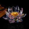 Chân Đế Đựng Đèn Cầy Tealight Pha Lê - Đa Kích Thước, Đa Màu, Phật Giáo Hoa Sen 2