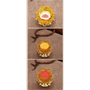 Chấn Đế Đựng Nến & Đèn Cầy Hoa Sen Hợp Kim - Nhiều mẫu, màu đa dạng, chịu nhiệt tốt, 59.630 VND 4