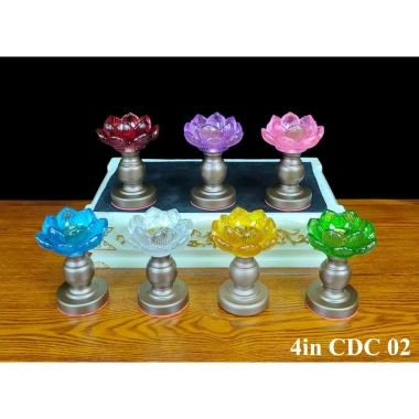 Chấn Đế Đựng Nến & Đèn Cầy Hoa Sen Hợp Kim - Nhiều mẫu, màu đa dạng, chịu nhiệt tốt, 59.630 VND 6