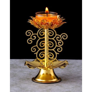 Chấn Đế Đựng Nến & Đèn Cầy Hoa Sen Hợp Kim - Nhiều mẫu, màu đa dạng, chịu nhiệt tốt, 59.630 VND 9