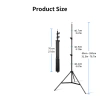 Chân Đế Selen 200cm Di Động Điều Chỉnh Tripod Selfie Camera Giá Đỡ Bluetooth 126k 10