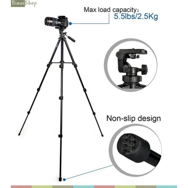 Chân đế Tripod Benro T560 cho điện thoại & máy ảnh Độ bền cao, giá ưu đãi 487.500₫ 3 Chân đế Tripod Benro T560 cho điện thoại & máy ảnh Độ bền cao, giá ưu đãi 487.500₫ 3